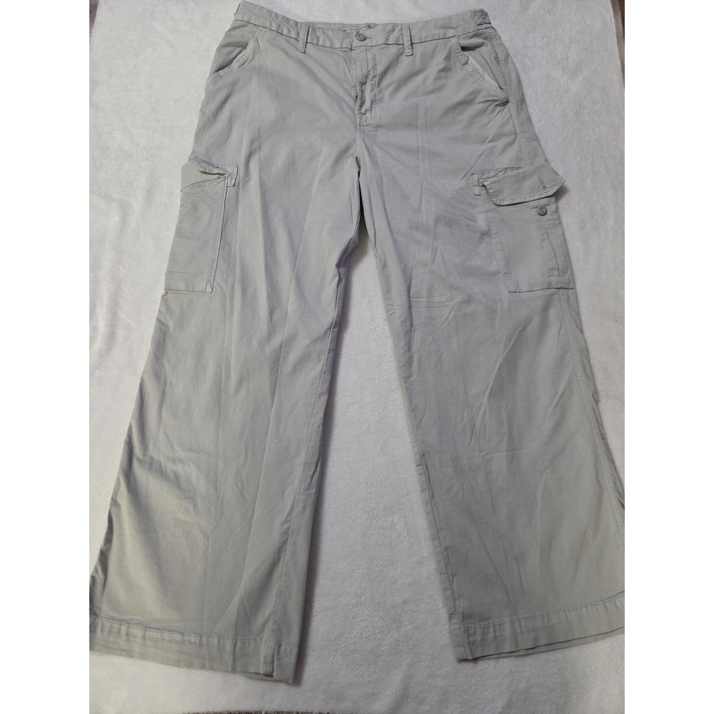 American Eagle Cargo Pants 18 Baggy Wide Leg Y2K Gray Skater